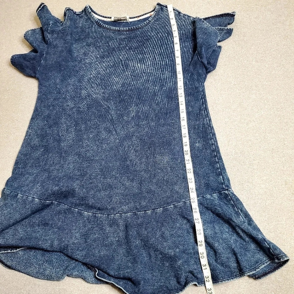Anthropologie Ruffle Indigo Dress - Picture 4 of 7